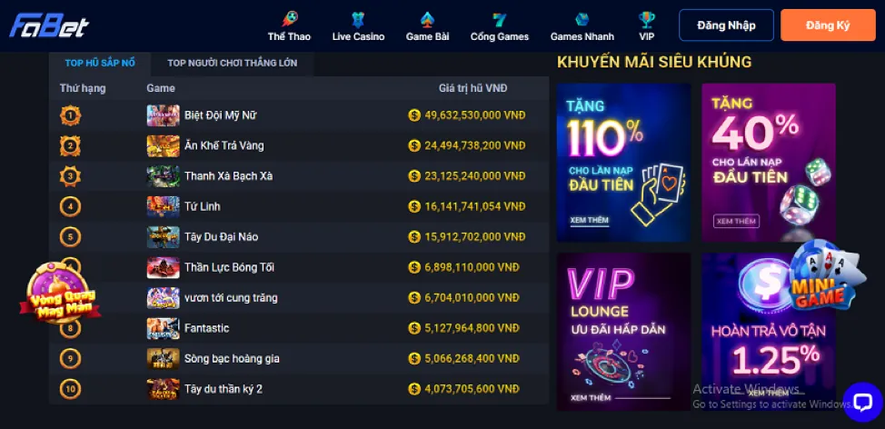 Ưu đãi khuyến mãi bắn cá new8869 win